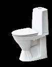 Sopii saneerauskohteisiin, suuri wc-jalka peittää vanhan wc-istuimen jäljet. Istuinkorkeus 420 mm. Kansi myydään erikseen.