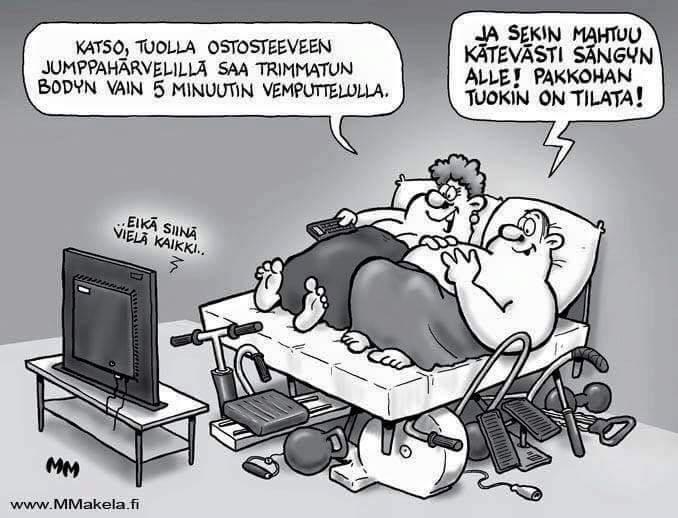 Hyvä kunto saavutetaan uusilla