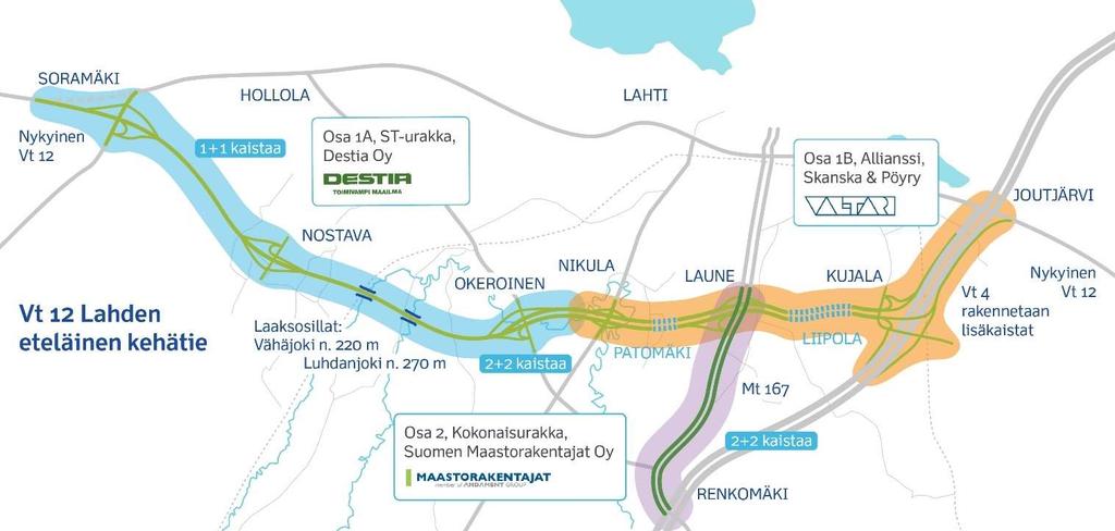 Raportti 1 Vt 12 Lahden eteläinen kehätie Kuukausiraportti nro 8/