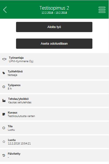 Mobiilileimaus Leimaamisen aloittaminen