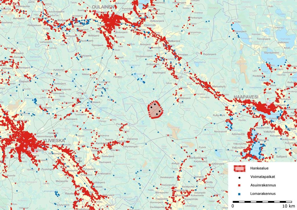 FCG SUUNNITTELU JA TEKNIIKKA OY Haapavesi - Rahkola 1 (27) 1 JOHDANTO TM Voima Oy suunnittelee Haapaveden Rahkolan alueelle neljästä tuulivoimalasta muodostuvaa a.
