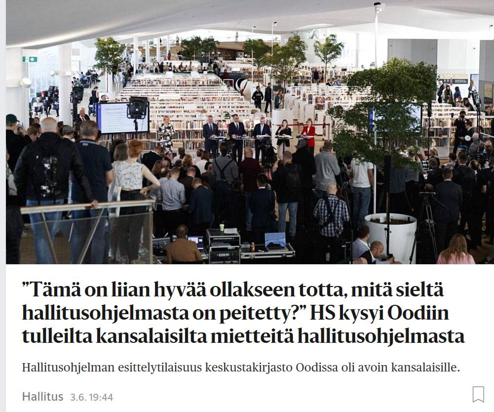 työllisyysasteen nousulle, työn tuottavuuden vahvistumiselle ja vahvalle julkiselle