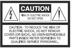 TURVALLISUUSOHJEITA MERKKIEN SELITYKSET Kolmion sisällä oleva salama varoittaa laitteen sisällä olevasta vaarallisen korkeasta jännitteestä.