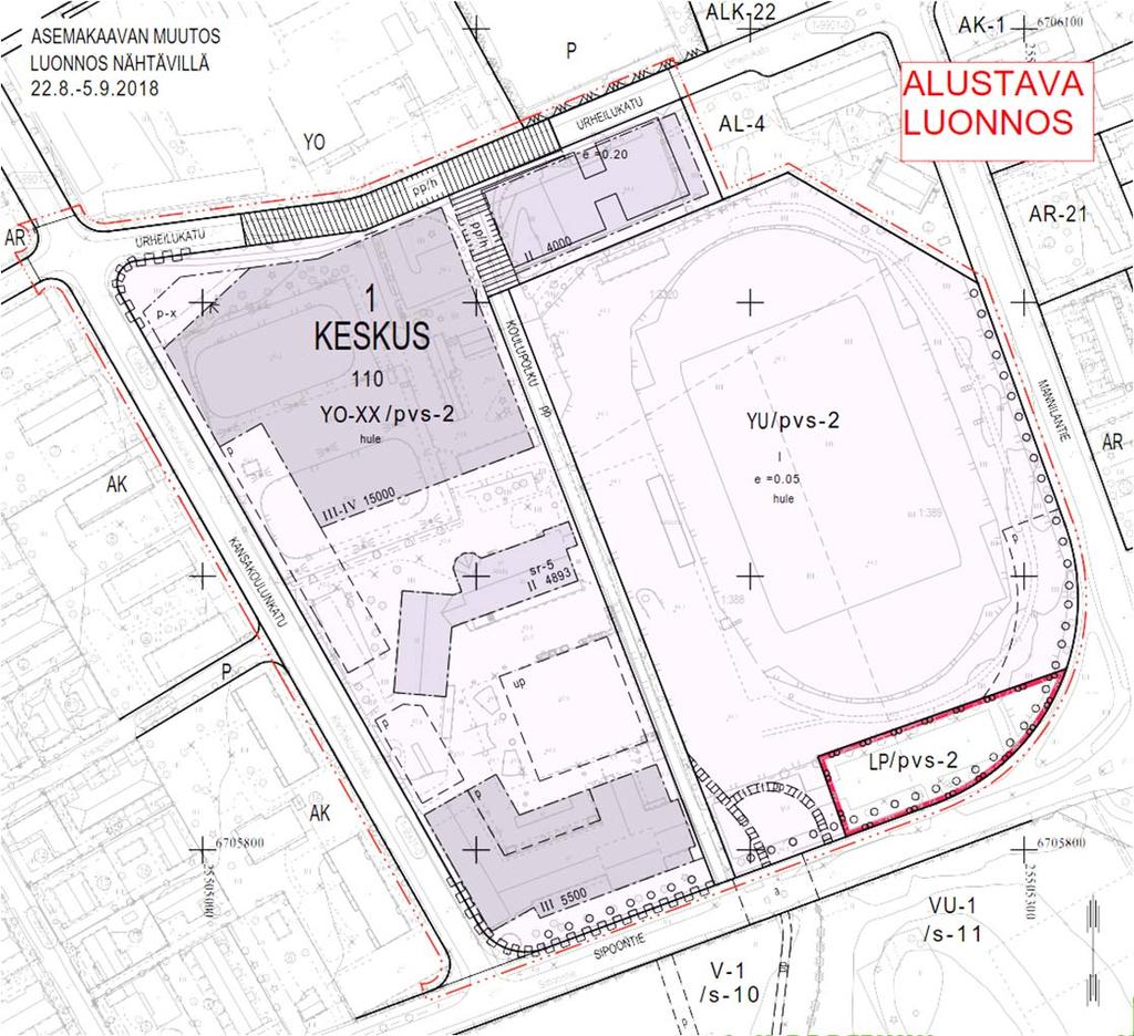 Koulun tontin liikennejärjestelyjen toimenpiteet 19