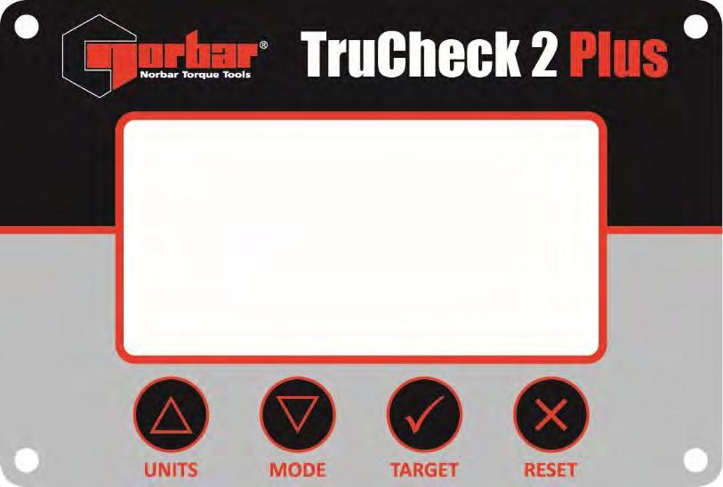 KÄYTTÖOHJEET TRUCHECK 2 PLUS (43525 ja 43531) Mittausnäyttö Toimintatapa Valittu kohde Kohdeilmaisimen viiva 0,0 Seuraa T01 200,0 N m Mittayksiköt Muuttaa mittayksiköt (N m, lbf ft ja lbf in jne.