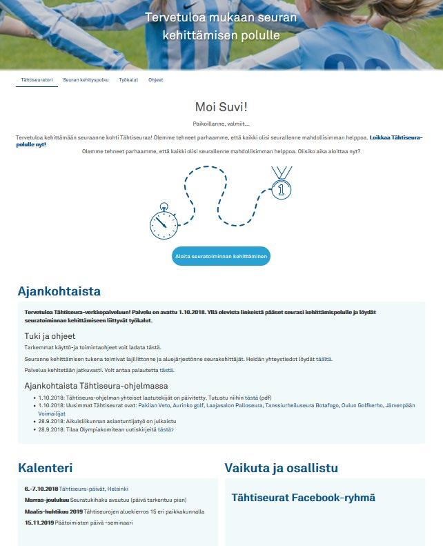 linkkeinä. Samat työkalulinkit löytyvät myös kehityspolun kautta.