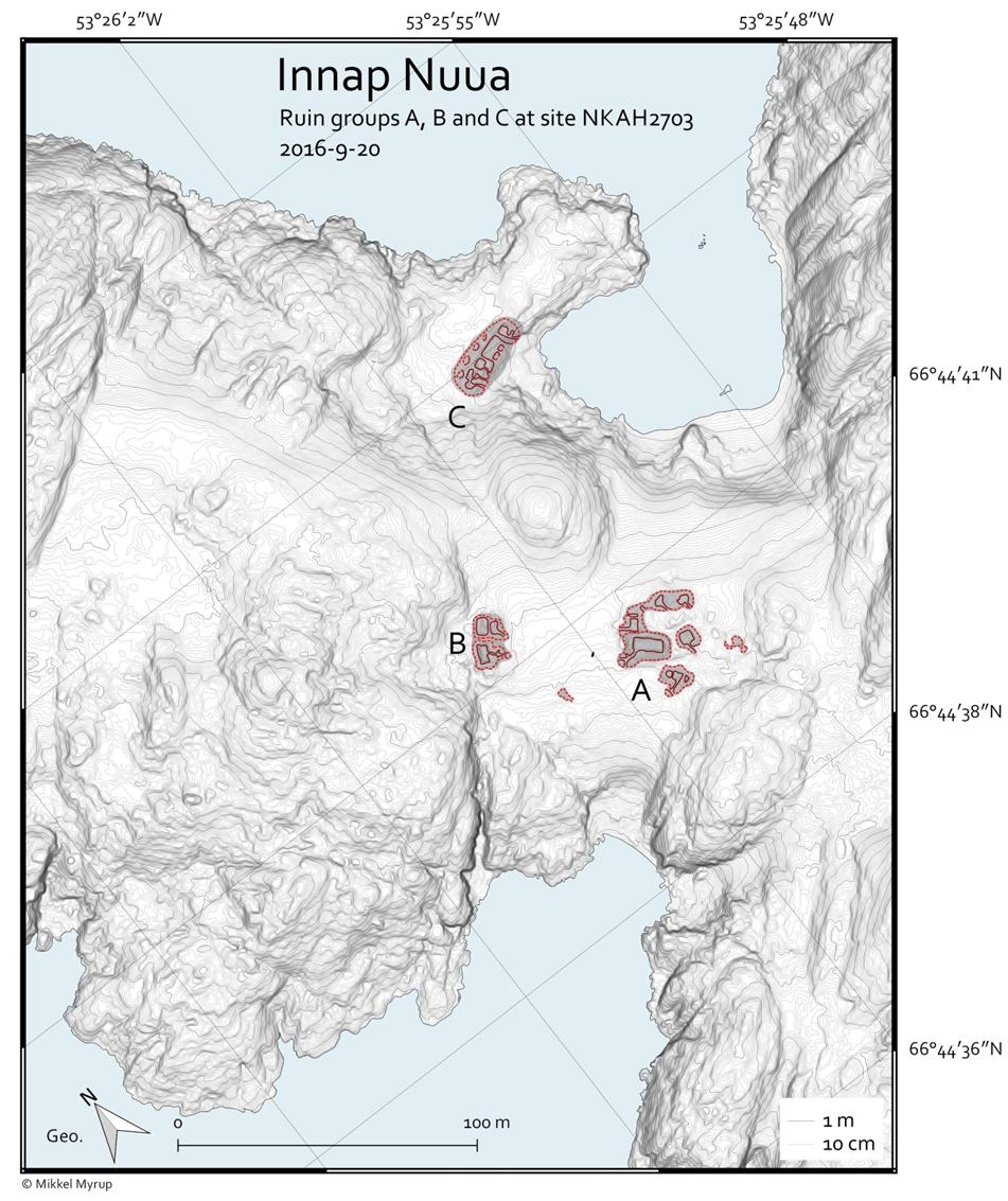 Aasivissuit-Nipisat Sermersuup immallu akornanni Inuit Piniarfii 6) Innap nuua nunaqarfiuvoq annertooq arlaqartunik sanaartugaqartoq.