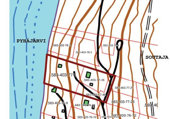 Suunnittelualue Suunnittelualue sijaitsee Pyhätunturin matkailukeskuksessa Soutajanrannantien varrella Pelkosenniemen kuntakeskustasta alueelle on matkaa noin 20 km ja Pyhätunturin matkailualueen