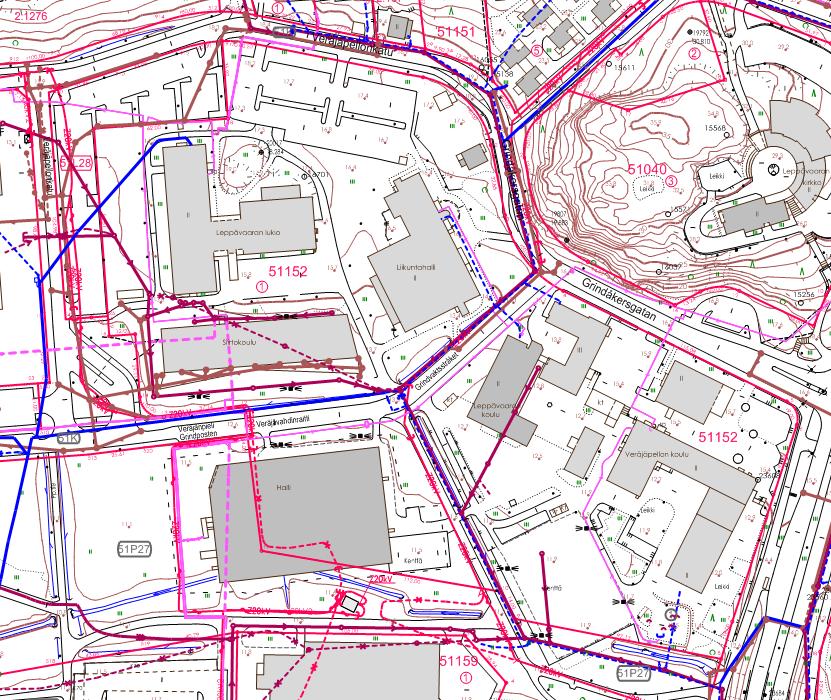 13 (24) Ote Espoon kaupungin WebMapistä 2015, ei mittakaavassa. Suunnittelualue kuuluu Monikonpuron valuma-alueeseen.