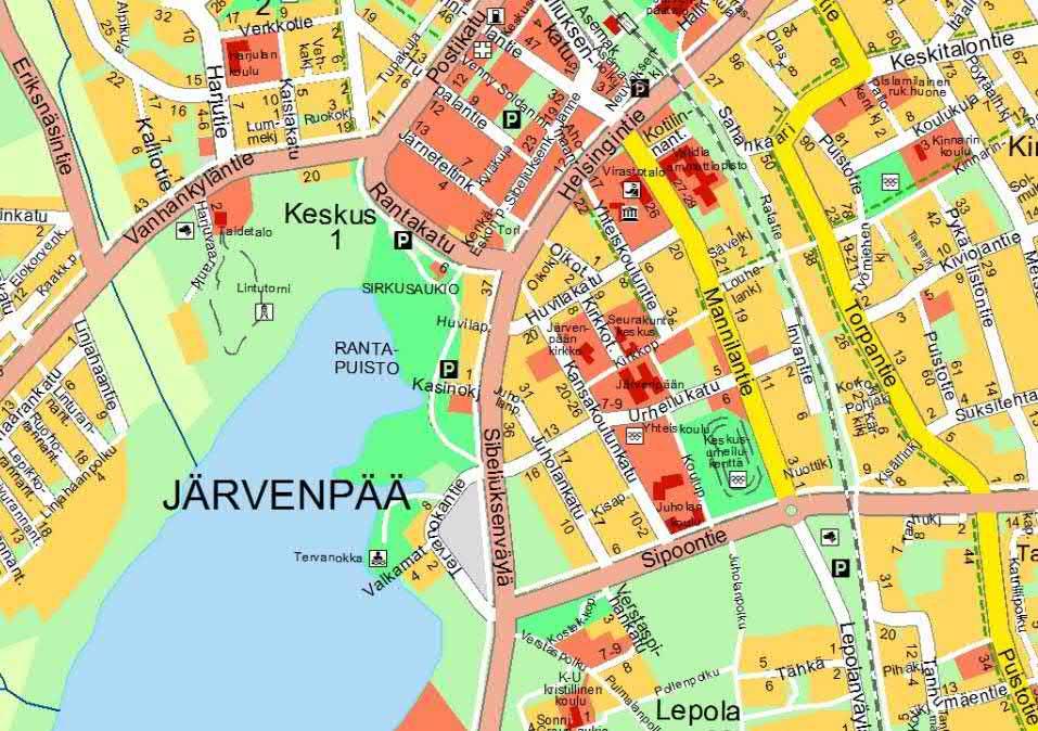 1 MITÄ TAPAHTUU JA MISSÄ? Järvenpään 1. kaupunginosan eli Keskuksen alueella on alkamassa asemakaavan muutoshanke, jossa tutkitaan Järvenpään yhteiskoulun uusia sijoitusmahdollisuuksia.