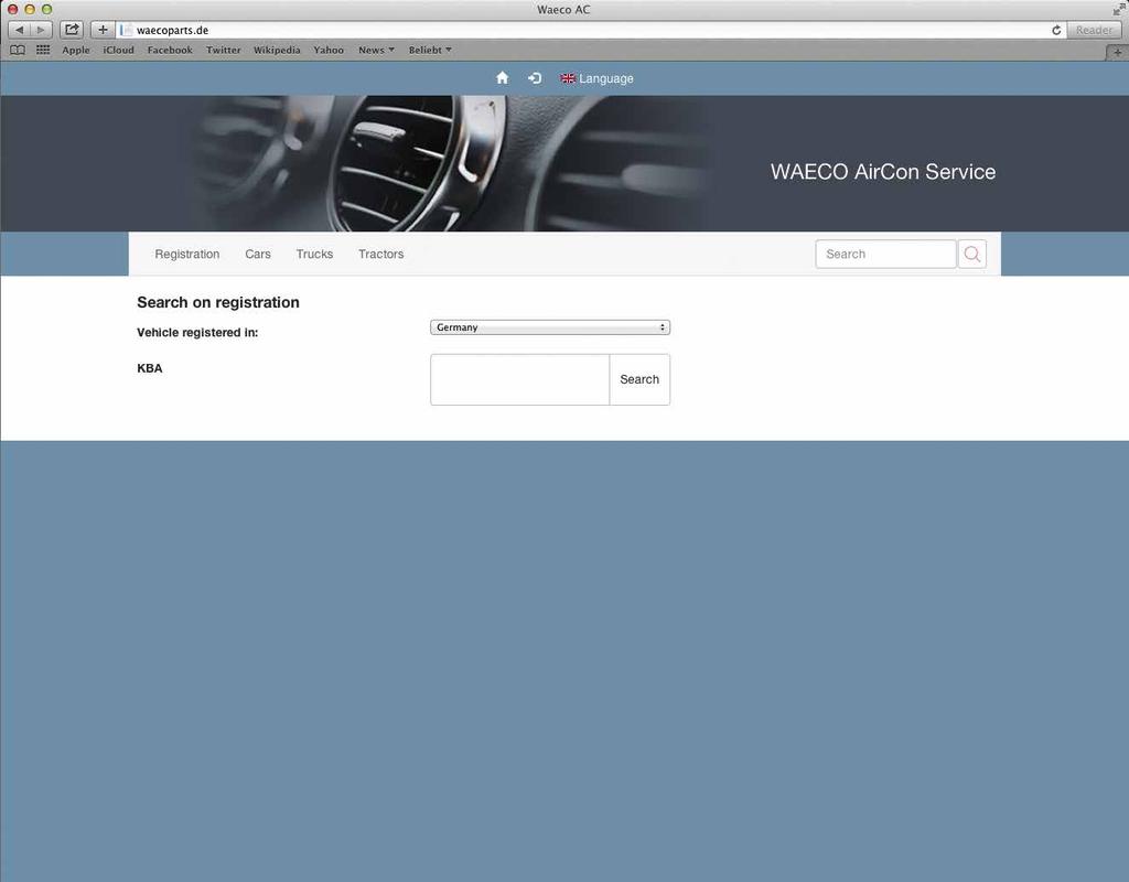 NETTIKUVASTO WAECOPARTS. COM Älä etsi vaan löydä! WAECO AirCon Parts -nettikuvastoa on yhtä helppo ja nopea käyttää kuin TecDoc-hakukonetta.