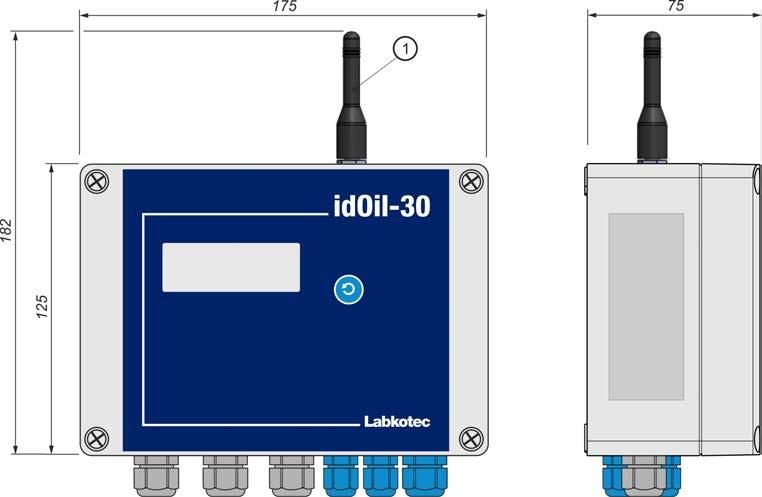 Asennus- ja käyttöohje idoil-30 Battery, idoil-30 Battery 3G 9/60 3.3. Mitat 3.3.1.