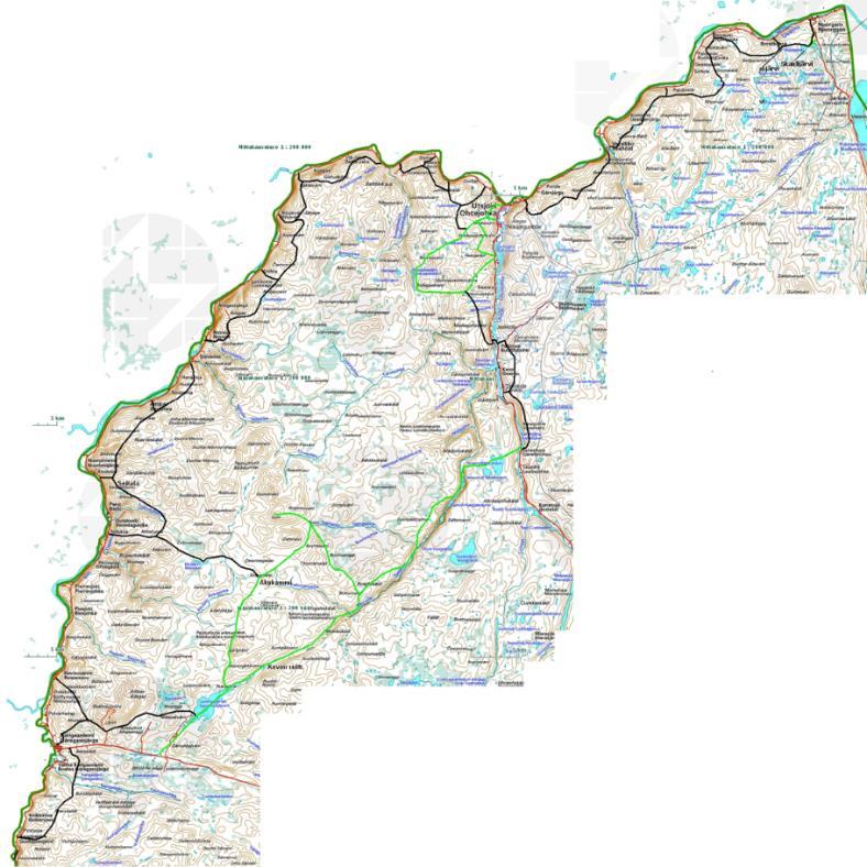 178 Kaavaan esitetty 400 kv voimalinja ei mielestämme sovi Utsjoen tunturi ylänköjen maisemaan massiivisuutensa vuoksi.