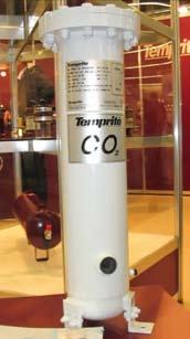 Temprite Nachdem im vergangenen Jahr bei Temprite Öl- und Flüssigkeitsabscheider für subkritische CO 2 -Anwendungen zu sehen waren und die Fachwelt auf solche für transkritische Anwendungen gewartet