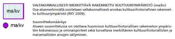 Osallistumis- ja arviointisuunnitelma 4 (9) Ylikylän alue on osoitettu valtakunnallisesti merkittäväksi rakennetuksi kulttuuriympäristöksi.