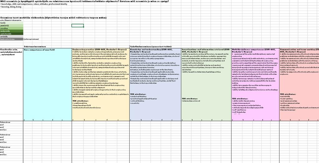 TTY:n curriculum