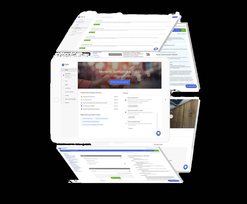 työkaluilla. Toimintaasi nopeuttaa entisestään palveluun kuuluva sähköinen allekirjoitus ja automaattinen arkistointi.