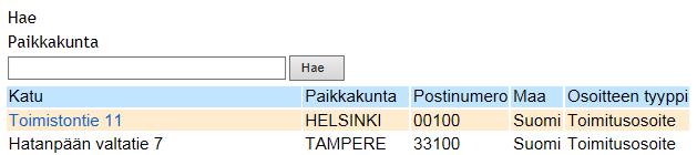 Oy Matkahuolto Ab KÄYTTÖOHJE 19 (25) Sivun alaosassa pääset muokkaamaan ilmoitustietoja tallennusta helpottavia oletustietoja. Nimitiedon tarkennus näkyy laskulla.