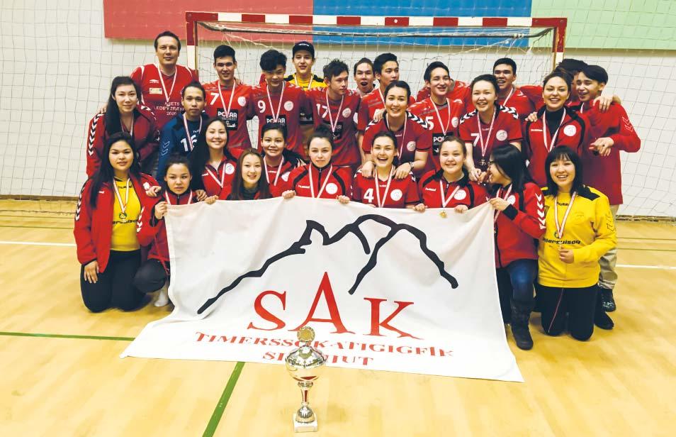 SAK Maniitsumi angusarissaarpoq Nivissani Nukappissanilu SAK U-18 / SAK s U-18 piger og drenge (ass.