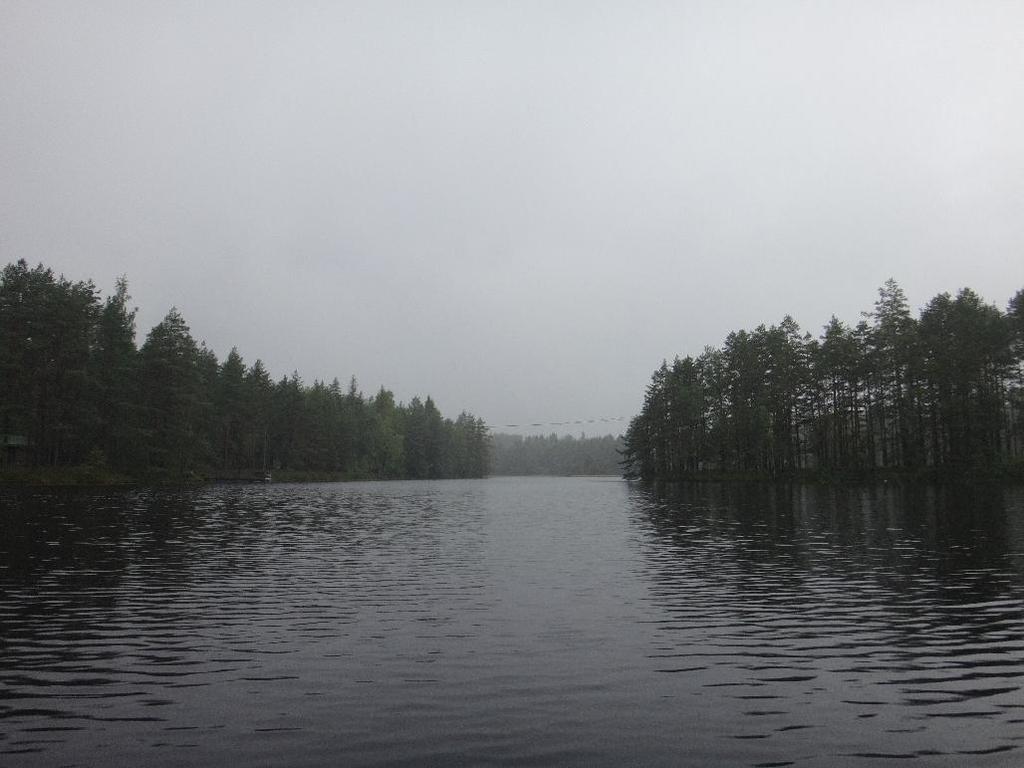 2 / 3 Jouhtenanjärvellä oli sateista 2.8.2017. Kuva: Arto Muttilainen.