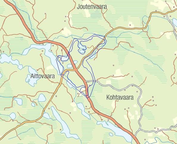 7 (16) 4.2 Pohja- ja pintavesiolosuhteet Kaksoslammen sora-alue sijoittuu vedenhankintaan soveltuvalle Aittovaaran II-luokan pohjavesialueelle (0704510) kuvan 6 osoittamalla tavalla.