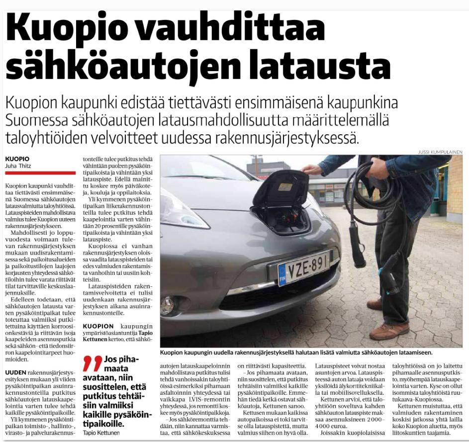 Energian tuotanto ja kulutus Vuoden 2018 aikana toteutettiin Kuopion uusiutuvan energian kuntakatselmus ja kasvatettiin merkittävästi uusiutuvan energian osuutta energiahankinnassa.