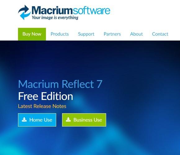 Macrium Reflect -ohjelman lataaminen Ohjelman voi ladata seuraavasta