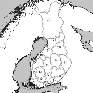 KUVA 1. Pelastustoimen alueet. malla kehittää osaamista ja päätösvaltaa pelastustoimen alueen tasolla.