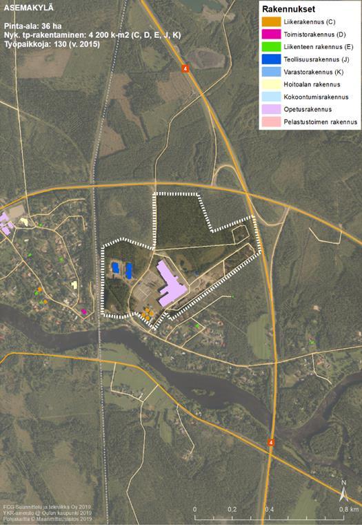 FCG SUUNNITTELU JA TEKNIIKKA OY Loppuraportti 31 (44) Alueen profiili Ammattiopisto jatkaa alueella Oppilaitoksen yhteyteen Mining School - harjoittelualue sekä mahdollinen koetuotanto- tai