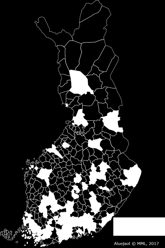 Palvelun kattavuus on kehittynyt vuosittain ja vuoden 2018 raporttien julkaisun jälkeen uusina kuntina palveluun ovat liittyneet Kajaani, Lempäälä ja Hanko.