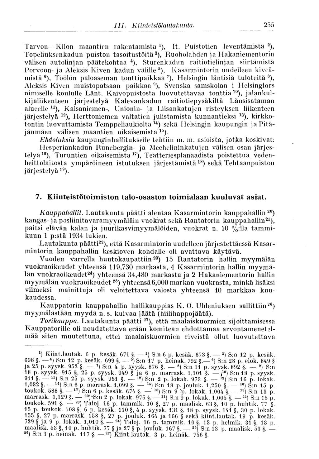 255 Tarvon Kilon maantien rakentamista 1 ), It.