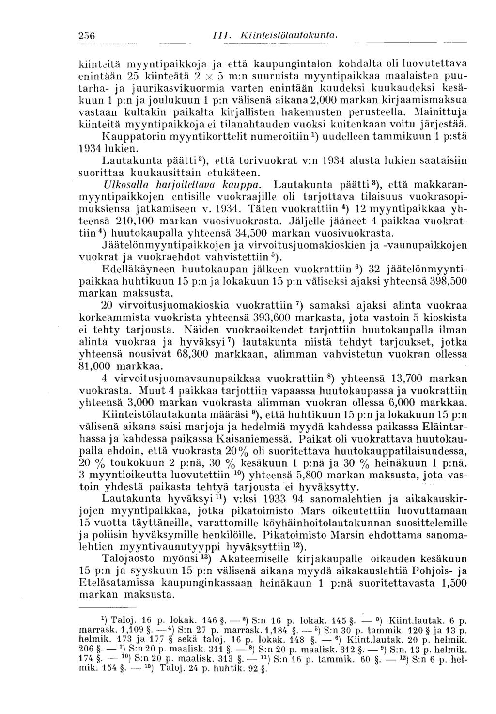 244 III. K i inte istölautakunta.