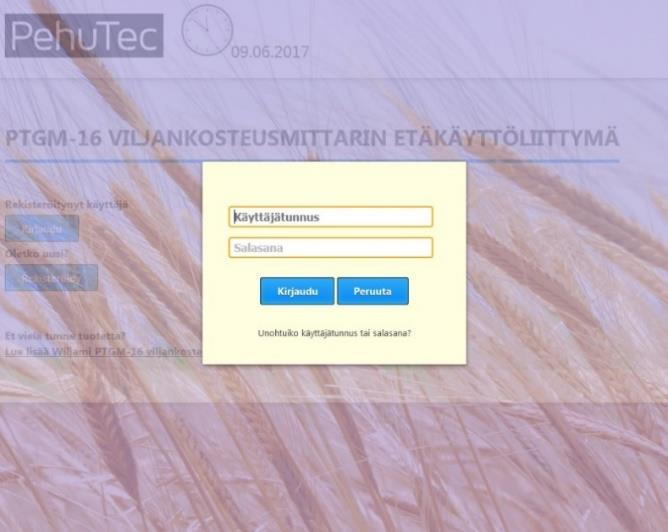 3.4 LÄMPÖTILAKOMPENSOINTI Lämpötilan vaikutusta kosteuslukemaan voidaan kompensoida kohdasta KÄYRÄSTÖT / LÄMPÖTILAKOMPENSOINTI. Vaikutus voidaan asettaa 5 lämpötilan pisteessä.