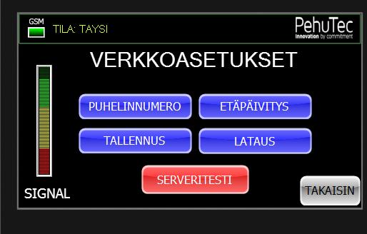 Jos haluat päivittää anturiyksikön ohjelmiston uuteen, 1. Tarkista että mittarin yläreunassa lukee UUSI VERSIO SAATAVILLA. 2. Valitse Asetukset. 3. Valitse sieltä VERKKO. 4.