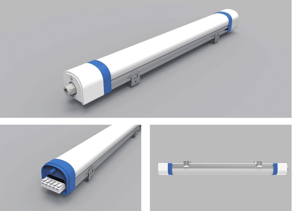 Tri Proof Light Ketjutettava, kestävä ja helppohoitoinen yleisvalaisin. Valaisin on tehokas ja antaa tasaista valoa. Tri Proof Light on helppo asentaa pikaliittimien ansiosta.