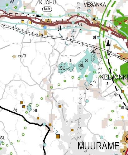 4 Suunnittelualueen sijainti Kuva 1.2/1. Ote maakuntakaavasta Luonto- ja maisemaselvitys, Pöyry Environment Oy 2008. Liitooravatarkistukset keväällä 2009.