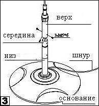 2) Соедините нижнюю часть (11) со средним сегментом (9) и туго зафиксируйте соединение тремя винтами M5X6 (Рис.