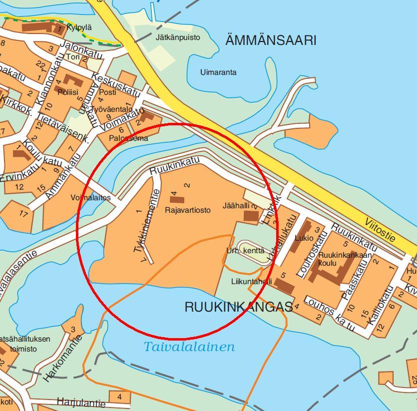 Ämmänsaaren asemakaava (1968) Juntusrannan asemakaava (1984) 5 VIREILLÄ OLEVAT ASEMAKAAVAN MUUTOKSET Rajavartioston alueen asemakaavan muuttaminen Alue on nykyisen asemakaavan korttelissa 317a