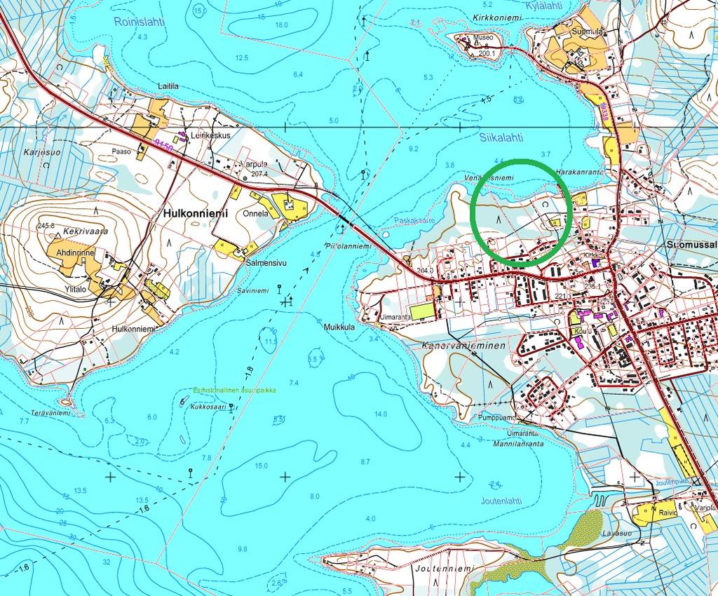 Kirkonkylän asemakaavan muutaminen VL- ja LV- alueella Kaavoitustyön tarkoituksena on muuttaa asemakaavaa siten, että tarpeeton venevalkama ja pysäköinti-alue poistetaan ja alueelle tulee