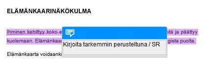 Raportin kommentointi TurnitIN-tehtävän julkaisupäivämäärän jälkeen on opiskelijalla mahdollisuus nähdä opettajan antamat kommentit.