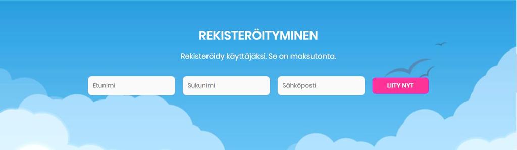 Kirjaudu sisään - linkkiä ja sen jälkeen Luo tunnus -linkkiä.