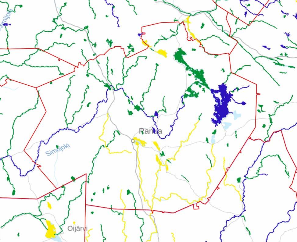 Yleiskatsaus Ranuan vesistöjen tilaan Vaikuta vesiin sivut: http://paikkatieto.ymparisto.fi/vaiku tavesiin Pintavesien ekologinen tila, pistekuormitus, vaellusesteet ym.