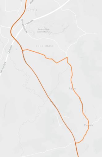 Pennala Pasina LUONNOS Luonnoksessa Orimattila-Lahti linjat ajaisivat vuorotellen kerran tunnissa suoraan Orimattilantietä Lahteen ja kerran tunnissa Pennalan ja Pasinan kautta Lahteen.