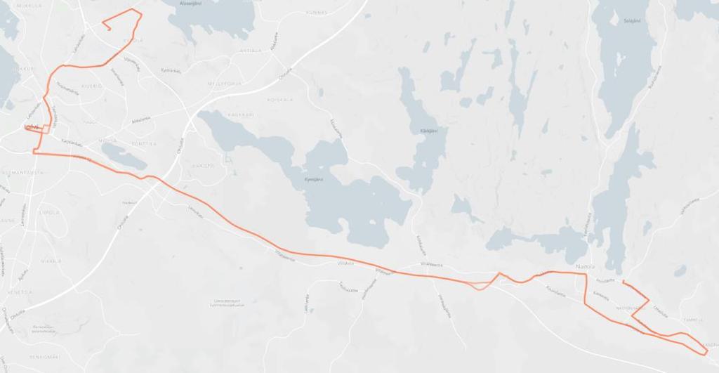 Runkolinja 3 Metsämaa Nastola Nopea yhteys Lahden ja Nastolan välillä Valtatien 12 kautta.