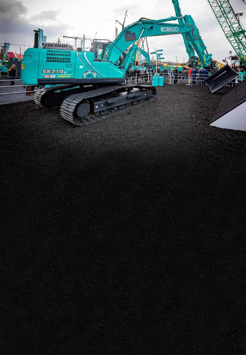 Kobelco esitteli automatisoidun, Engconin rototiltillä varustetun kaivukoneen Bauma-messuilla Kobelco Construction Machinery, yksi maailman suurimmista kaivukonevalmistajista, esitteli Bauma 2019