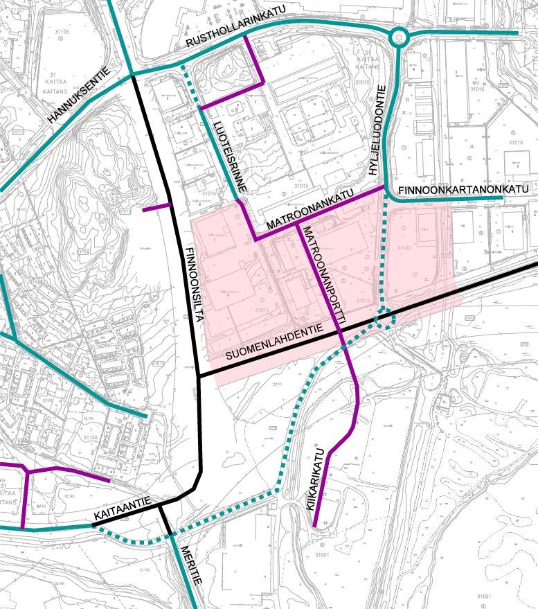 21 Luoteisrinteen ja Rusthollarinkadun nykyinen liittymä sijaitsee lähellä Rusthollarinkadun ja Finnoonsillan tulevaa liittymää, jolloin jonoutuminen liikennevaloissa voi estää liittymisen