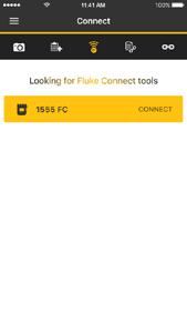 Ohjat omiin käsiin Fluke Connectin avulla Fluke Connect -sovelluksessa voit hallita eristysvastusmittarin toimintaa ja