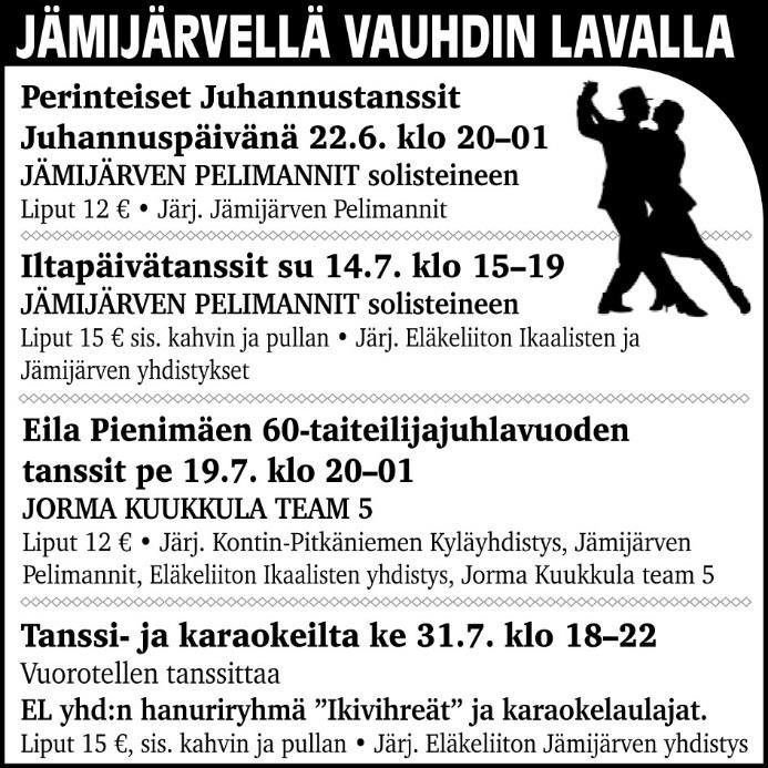 SPR Jämijärven osasto tiedottaa: Joko on kalenterissa merkintä? Sillä EA 1 kurssi on tulossa elokuussa Jämijärvelle. Kurssipäivät ovat to 15.8,