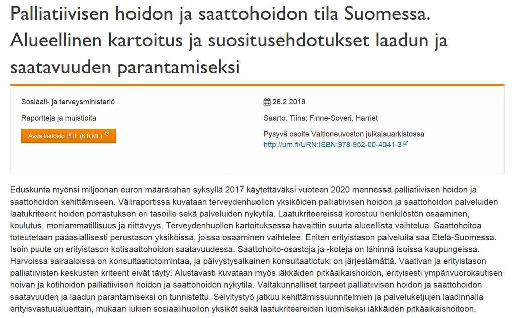Taustaa https://stm.fi/julkaisu?
