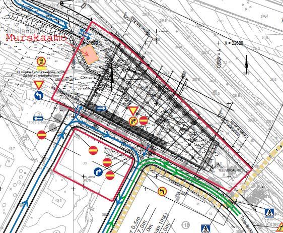 Helsingin kaupunki Pöytäkirja 3 (8) Junaradan välittömässä läheisyydessä, noin kolmen metrin levyisen alueen osalta räjäytykset on tehtävä yöaikaan, koska ne vaativat jännitekatkoksen radalla.